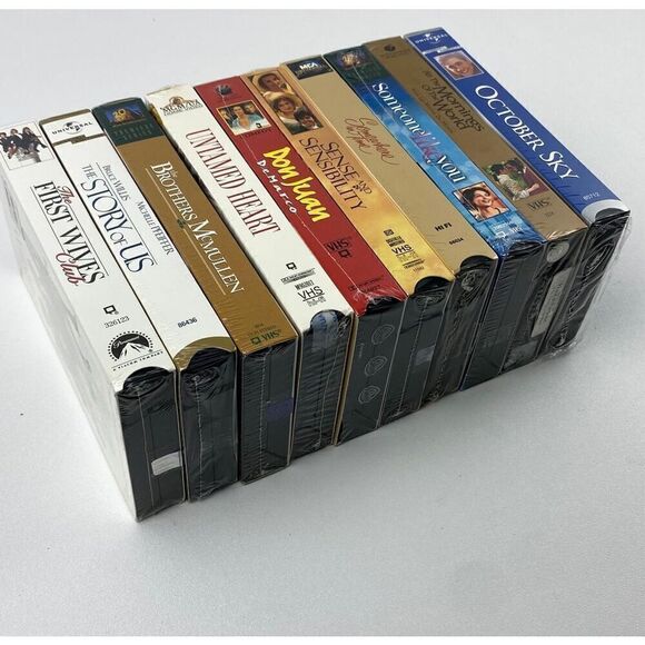 NOS Vintage 80s 90s VHS Tape Romantic Comedy Movies Set of 10 NEW Sealed EJ2076 - Picture 3 of 3